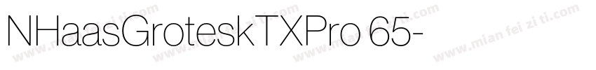 NHaasGroteskTXPro 65字体转换